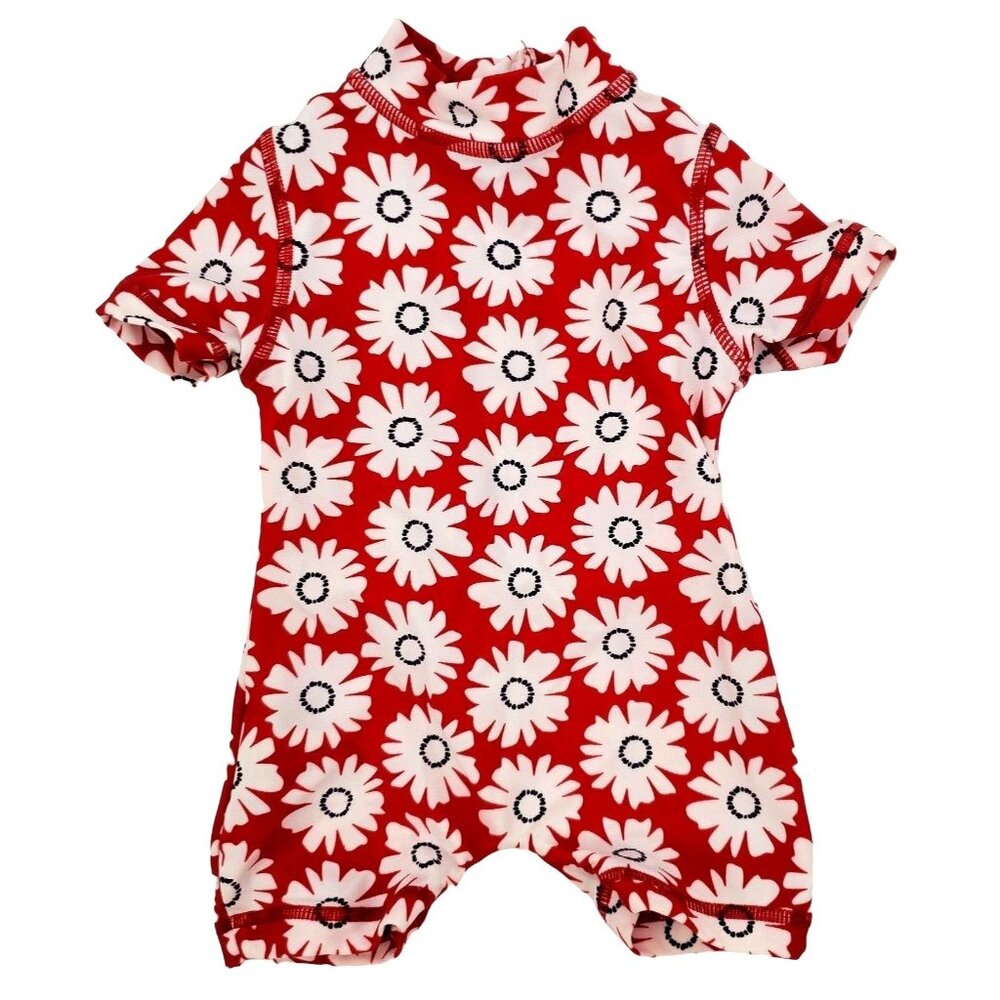 Mamas & Papas 3M Rashguard Baby Girl Bodysuit Retro Swimwear One-piece Swimsuit